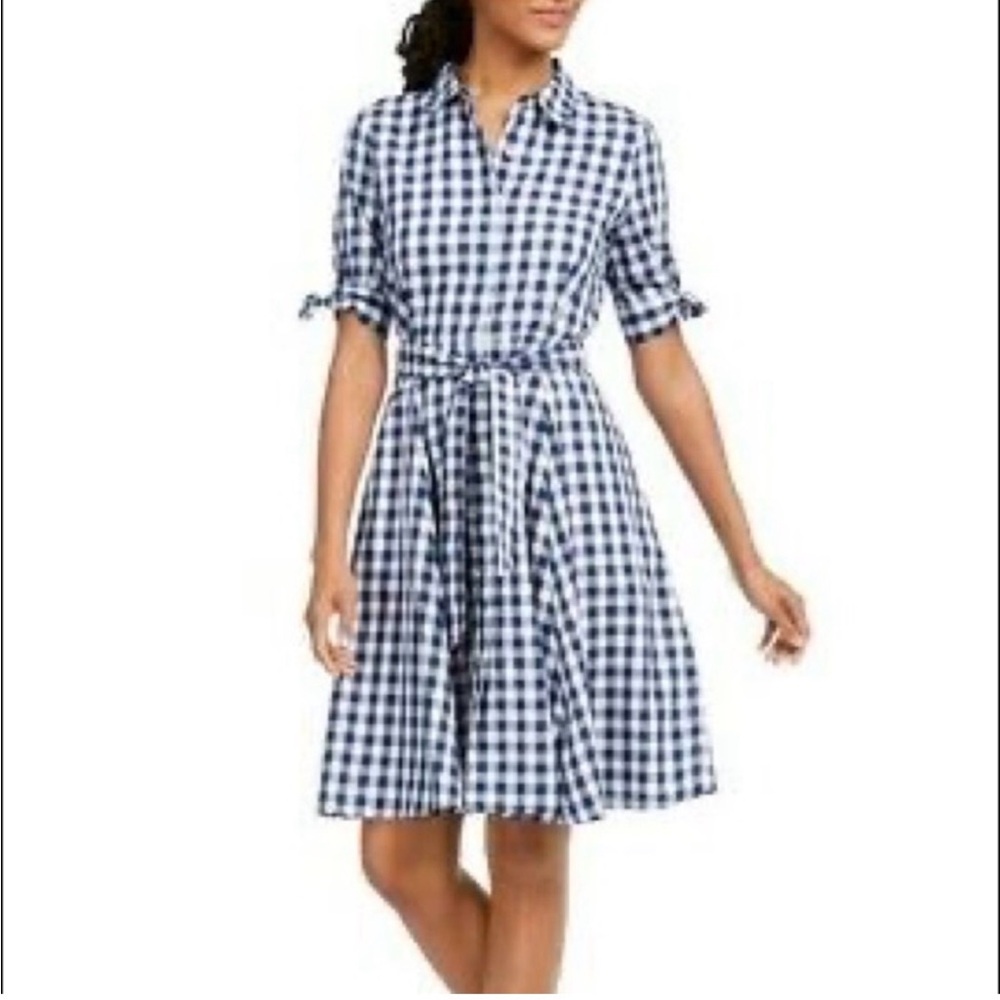 Calvin Klein Gingham Shirt Dress